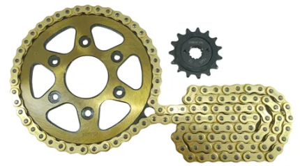 KIT ARRASTRE 15X45 6H (520H-120 DORADA).DOMINAR 400-UG-250-KTM DUKE 250-390 NG/N