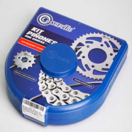 KIT DE ARRASTRE BENELLI TNT 150 6 HUECOS 43-14 428-132 DORADA CASSARELLA