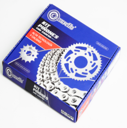 KIT DE ARRASTRE BOXER 102 125 MODELO 2022 6 HUECOS 42-14 428-124 DORADA CASSAREL