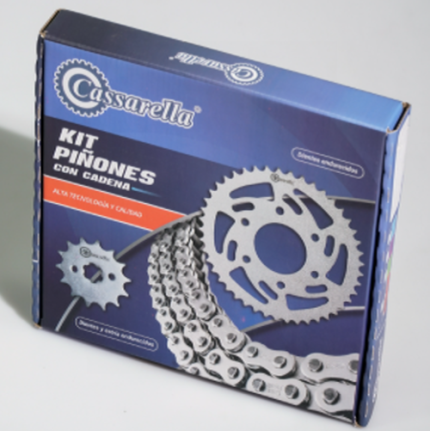 KIT DE ARRASTRE NKD CR4 125 4 HUECOS (PT38C-PD15C-CA428-H-132-C) DORADA CASSAREA