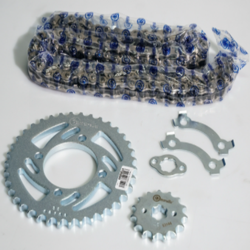 00154-A KIT DE ARRASTRE NKD CR4 125 4 HUECOS (PT38C-PD15C-CA428-H-132-C) DORADA CASSAREA - Imagen 2