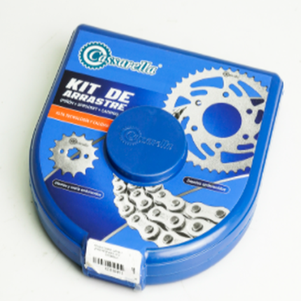 KIT  DE ARRASTRE SZR 160 6 HUECOS PT 42C PD 14C 428 132 DORADA CASARELLA