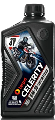 ACEITE TERPEL CELERITY 15 W 50 4 TIEMPOS SEMISINTETICO NEGRO