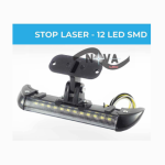 STOP LASER R. 12SMD LED 3 CABLES CARC. NEG. 6V-12V
