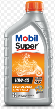 ACEITE 10 W 40 SUPER MOBIL SCOOTER MX 10 W 40 NARANJA