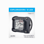 EXPLORADORA LED FEDERAL 2V-80V AC/DC 18W 0.51A 1800 LM SW+STROBER R./AZ