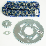 KIT  DE ARRASTRE DISCOVER 125 M.V. 4 HUECOS (PT45C-PD14C-428--124-C) DORADA CASS - Imagen 2