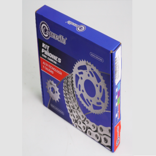 01143 KIT DE ARRASTRE GIXXER 250 5 HUECOS (PT40 - PD13C -520 - H -120C) DORADA CASSAA - Imagen 1