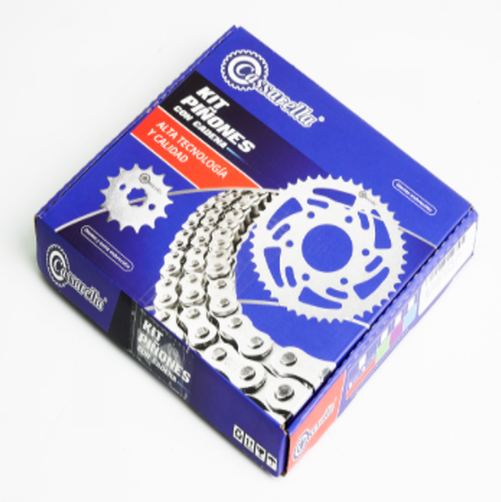 01144 KIT DE ARRASTRE GIXXER 250 ORRINADA 5 HUECOS (PT40 - PD13C -520 - H -120C) DORA - Imagen 1