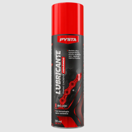 LUBRICANTE DE CADENA PYSTA COLOR ROJO X 260 NL