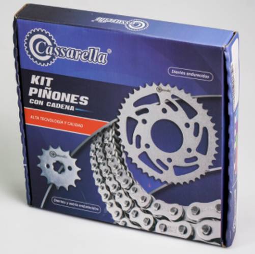 01324 KIT DE ARRASTRE AKT TTR DS 200 4 HUECOS (PT39C - PD13CCA520-H-110C) DORADA CASS - Imagen 1