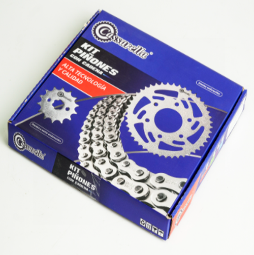 01328 KIT DE ARRASTRE APACHE 200 4 HUECOS (PT45C-PD13C-520-H-120-C) DORADA - Imagen 1