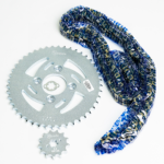 KIT DE ARRASTRE  APACHE 200 ORRINADA 4 HUECOS (PT45C-PD13C-520-H-120-C) DORADA O - Imagen 2