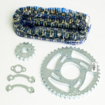 KIT DE ARRASTRE COMBAT 125 4 HUECOS (PT42C-PD15C-428--110-C) DORADA CASSARELLA - Imagen 2