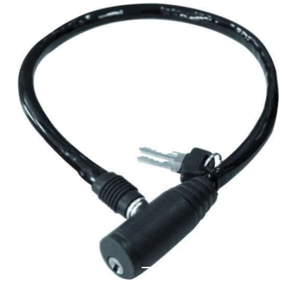 CANDADO DE CABLE 27 CABEZA PLASTICA 75 CM
