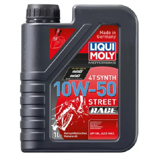 01903 ACEITE LIQUI MOLI 4T 10 W 50 STREET RACE 1L ROJO - Imagen 1