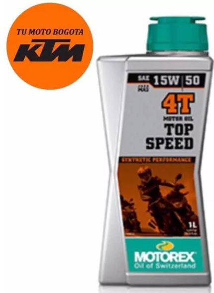 ACEITE MOTOREX 15 W 50 SINTETICO TOP SPEED FULL SINTETICO