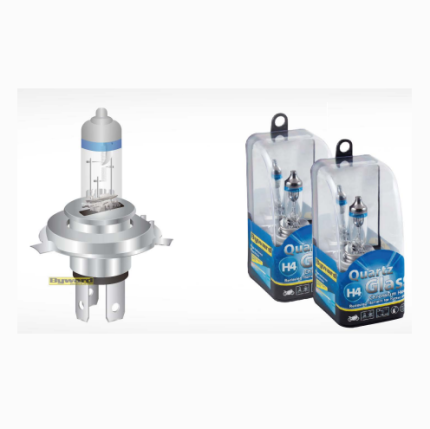 BOMBILLO TRICETA  H6 12V 35/35 W HALOGENO H4 P43T BLUE+CHROMINUM TOP.