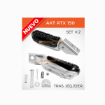 REPOSAPIE TRASERO  IZQUIERDO DERECHO AKT RTX 150 COMPLETO