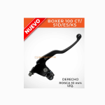 PORTA MANIGUETA CON MANIGUETA DERECHA  BOXER CT 100 PLATINO 100  DISCOVER 125 ST