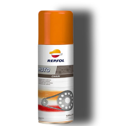 03394 LUBRICANTE DE CADENA REPSOL QUALIFIER CHAIN DRY 400 ML PINTA BLANCO - Imagen 1