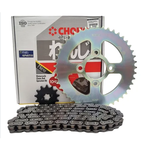 04480 KIT DE ARRASTRE CHOHO TVS APACHE RTR 200 ORRINADA 45T/13T + 520HS - 120L - Imagen 1