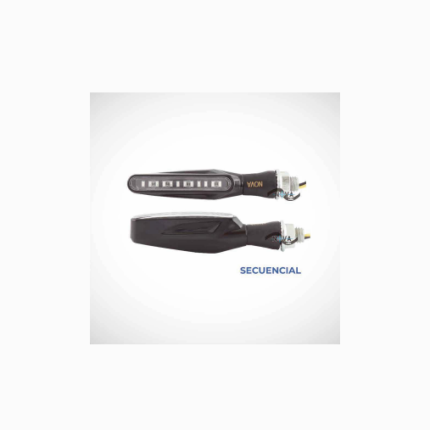 DIRECCIONAL.28 LED 12SMD 2835 9-16V DC ANAR.CAR.NEG. SECUENCIAL