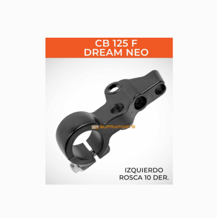 PORTA MANIGUETA IZQ.ROSCA 10 mm DER. CB125 F/DREAM NEO