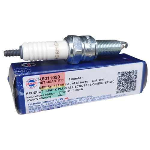 04849 BUJIA UR4EK TVS APACHE 200 CON RESISTENCIA ORIGINAL - Imagen 1