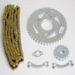 KIT DE ARRASTRE  AKT 200 TT DS 4 HUECOS (PT46C -PD16C- CA428H132C) DORADA CASSAA - Imagen 2