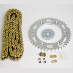 KIT DE ARRASTRE AKT TTR 125/150 6 HUECOS (PT42C-PD13C-520-H-112-C) DORADA ORRINA - Imagen 2