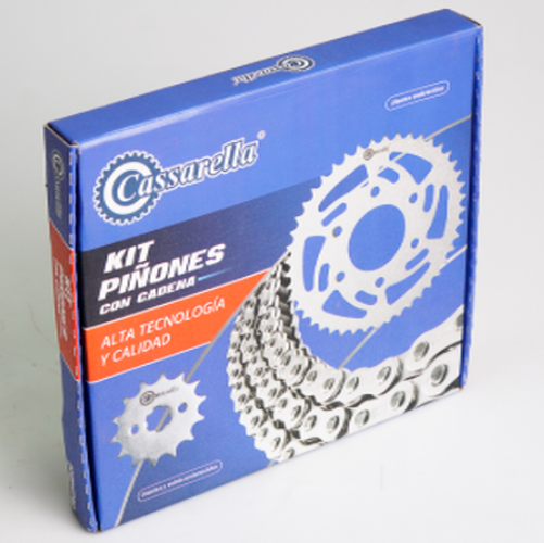 04864 KIT DE ARRASTRE AKT TTR 125/150 6 HUECOS (PT42C-PD13C-520-H-112-C) DORADA ORRINA - Imagen 1