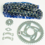 KIT  DE ARRASTRE BOXER CT 100 HUECOS (PT44C-PD13C-428 H 124-C) DORADA O´RING CAS - Imagen 2