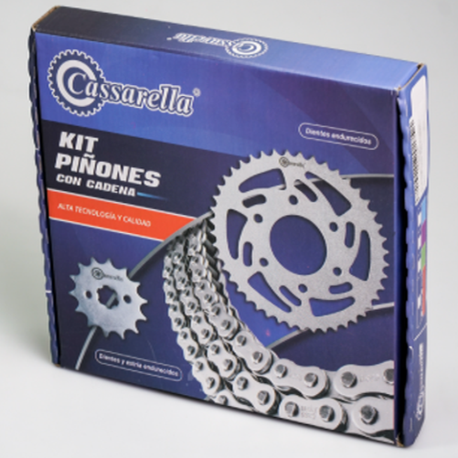 04867 KIT DE ARRASTRE BOXER-S 100 6 HUECOS (PT42C-PD14C-428--122-C) DORADA CASSARELLA - Imagen 1