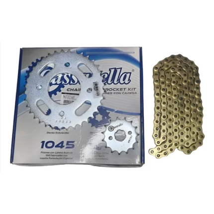 KIT DE ARRASTRE SWITCH 150 4 HUECOS (PT36C-PD15C-428-H-110-C) DORADA CASSARELLA