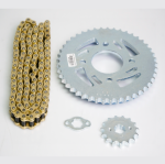 KIT  DE ARRASTRE XBLADE 160 4 HUECOS (PT45C-PD15C-428-H-132-C) DORADA CASSARELLA - Imagen 2