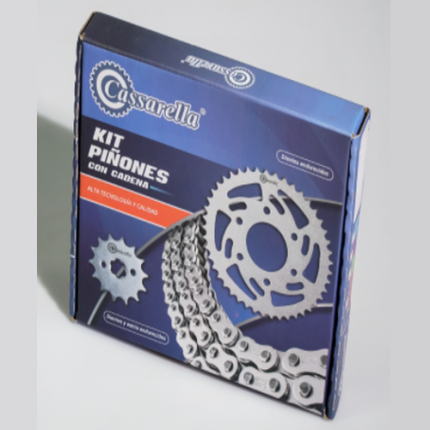 KIT ARRASTRE GS GSR 125 4H (PT45C-PD14C-428-H-124-C) DORADA CASSARELLA