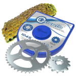 KIT DE ARRASTRE AKT 125 150 EVO 4 HUECOS DORADA CASSARELLA