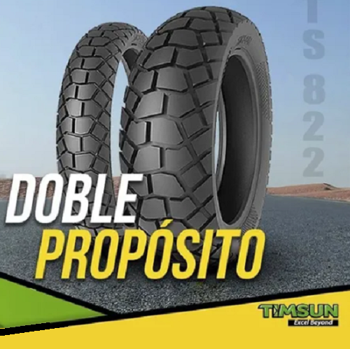 06228 LLANTA 100 80 18 CON SALDO TL DOBLE PROPOSITO TS 822 TIMSUN - Imagen 1