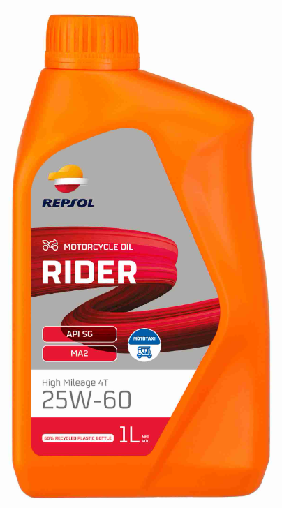 ACEITE REPSOL 25W / 60 RIDER RIDER HIGH MILEAGE