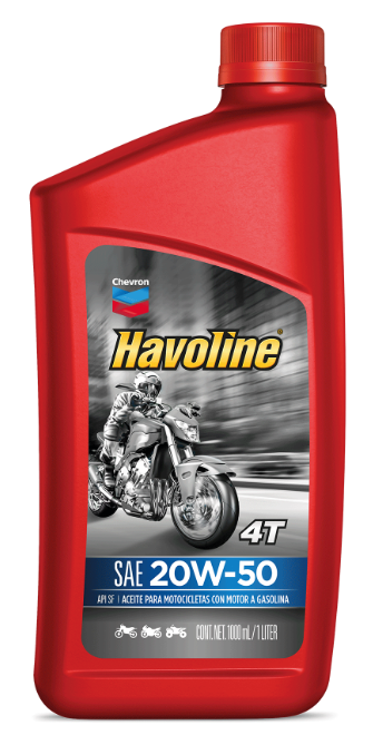 ACEITE HAVOLINE SUPER MOTORCICLE 4T 20 W 50 API