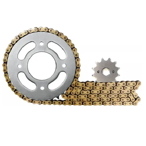 06841 KIT DE ARRASTRE 14 X 43 (428HX124 DORADA) GN 125 H GS 125 GSX 125 REVO SCORPIONS - Imagen 1