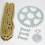 KIT DE ARRASTRE FUERZA  PULSAR 200 NS 6 HUECOS CADENA DORADA 520H-120 CASSARELLA - Imagen 2