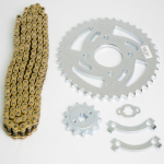 KIT DE ARRASTRE PULSAR 180 UG FUERZA 4 HUECOS CADENA DORADA 520H-110 CASSARELLA - Imagen 2