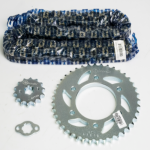 KIT DE ARRASTRE FZ 16 6 HUECOS CADENA NIQUELADA 428H-132 CASSARELLA - Imagen 2