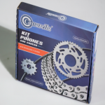 KIT DE ARRASTRE ECO 100 DELUXE 4 HUECOS CADENA DORADA 428H-124 CASSARELLA