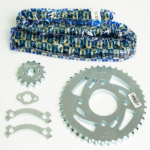 KIT DE ARRASTRE DISCOVER 135 4 HUECOS CADENA NIQUELADA 428H-124 CASSARELLA - Imagen 2