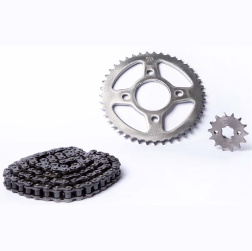 07083 KIT DE ARRASTRE CB 125 E POWER SPORT 4 HUECOS PT42 C PD 14C 428 H 124 C NIQUELAD - Imagen 1