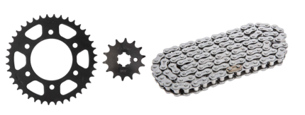 KIT SPROCKET NEGRO 428H/132L/40T/14T PAR