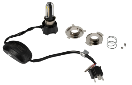 BOMBILLO FAROLA LED CON VENTILADOR AZUL CON BLANCO
